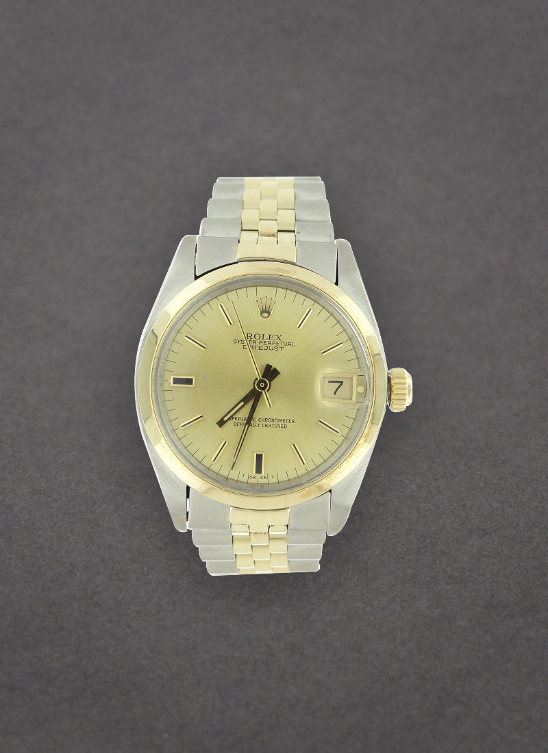 Pre-Owned Rolex 2-Tone Datejust 36mm with Yellow Gold Domed Bezel