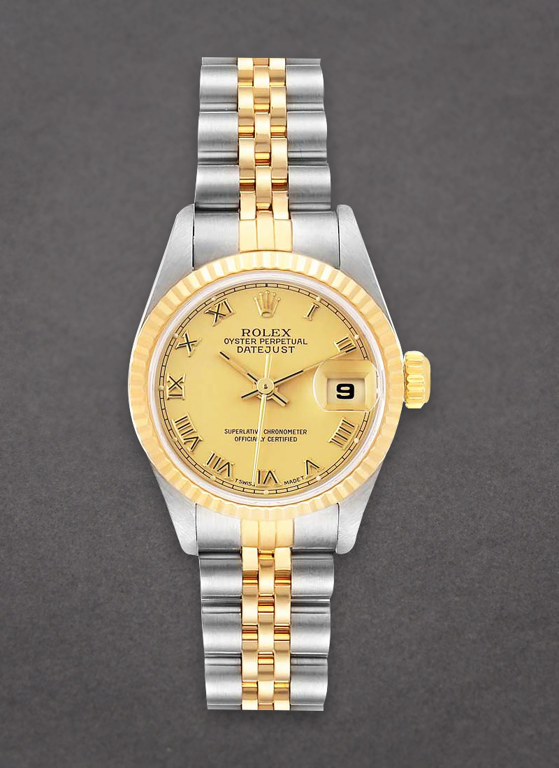 Pre-Owned Rolex Datejust in Steel and Yellow Gold with Fluted Bezel