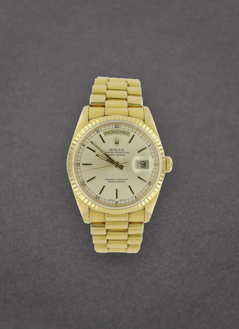 Pre-Owned Rolex Day-Date - President - Yellow Gold - Fluted Bezel