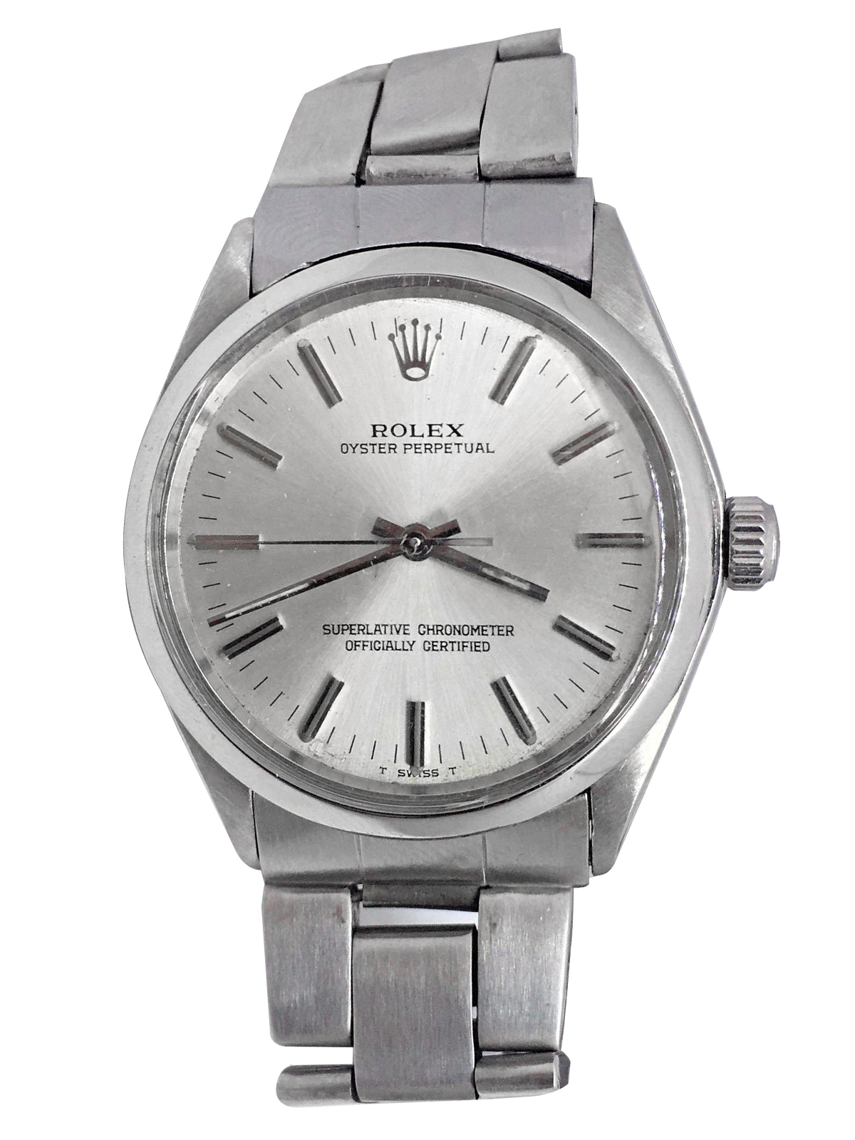 Pre-Owned Rolex Oyster Perpetual No Date 34mm in Steel with Smooth Bezel