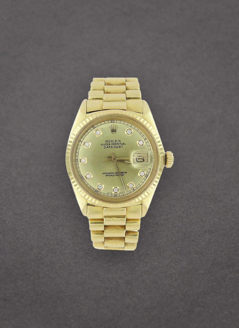 Pre-Owned Rolex Datejust in Yellow Gold  with Fluted Bezel