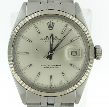 Datejust 36mm in Steel with Fluted Bezel On Steel Jubilee Bracelet with White Index Dial
