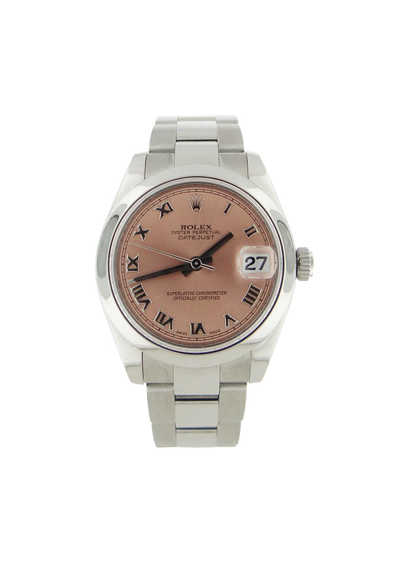 Pre-Owned Rolex Mid Size 31mm Datejust in Steel with Domed Bezel