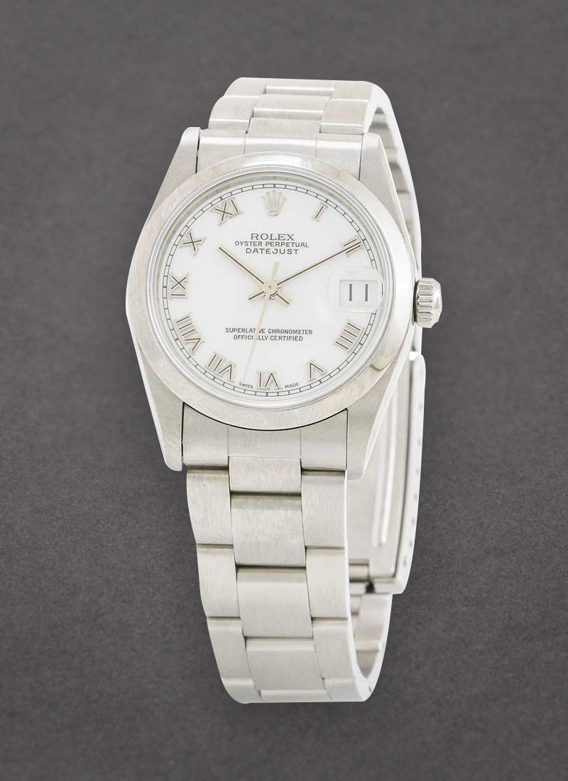 Pre-Owned Rolex Datejust MIdsize 31mm in Steel with Smooth Bezel