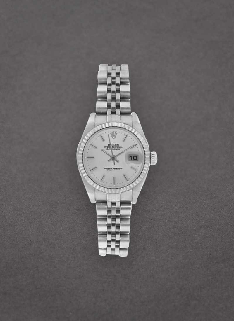 Pre-Owned Rolex Datejust Ladys in Steel with Fluted Bezel