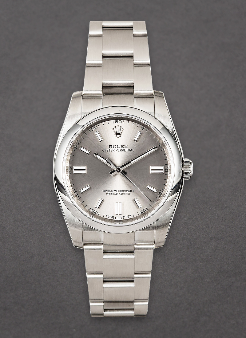 Pre-Owned Rolex Oyster Perpetual 36mm in Steel with Smooth Bezel