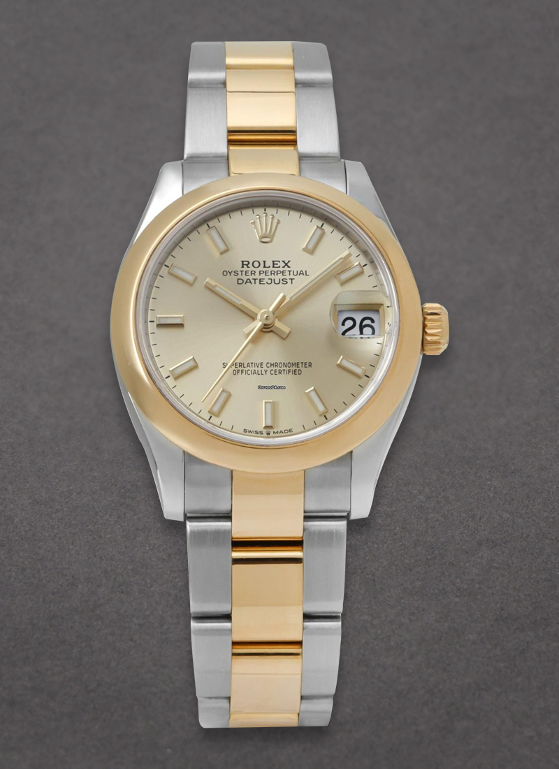 Pre-Owned Rolex Datejust 26mm in Steel and Yellow Gold Fluted Bezel