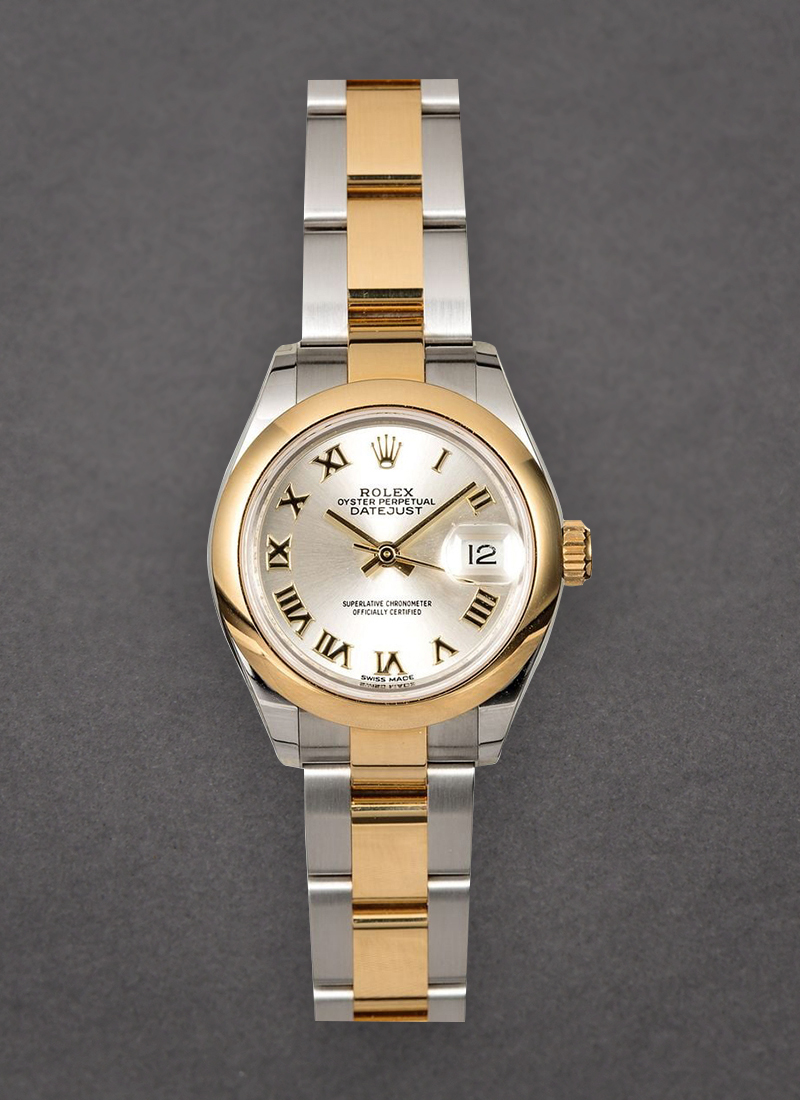 Pre-Owned Rolex Datejust 26mm in Steel with Yellow Gold Domed Bezel