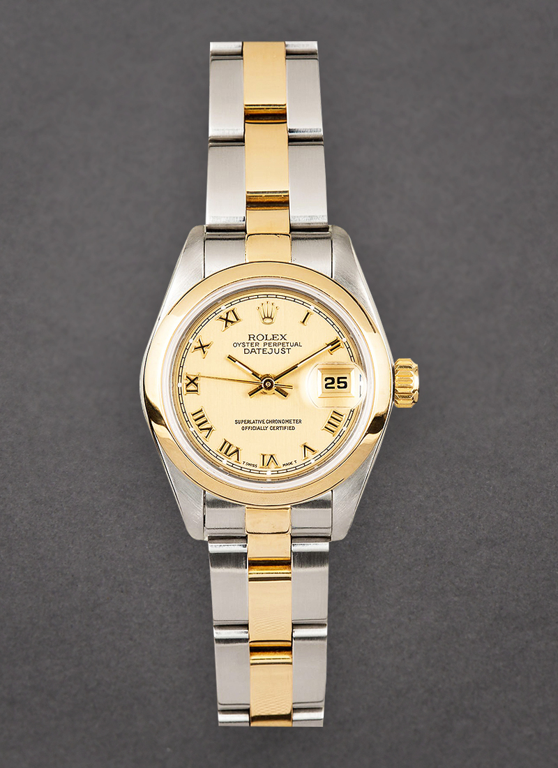 Pre-Owned Rolex Datejust Ladies in Steel with Yellow Gold Smooth Bezel