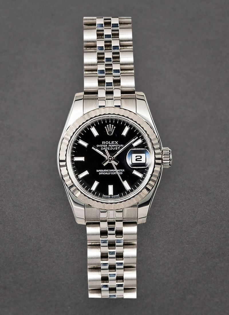 Pre-Owned Rolex Datejust 26mm in Steel with Fluted Bezel