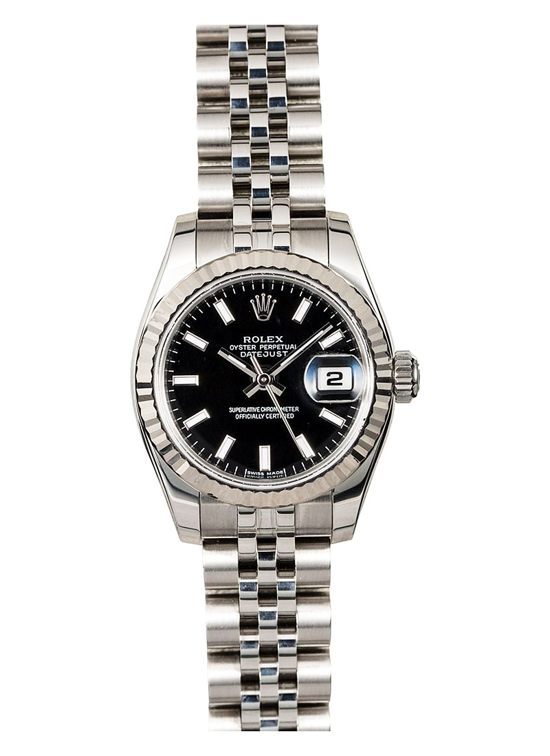 Pre-Owned Rolex Datejust 26mm in Steel with Fluted Bezel