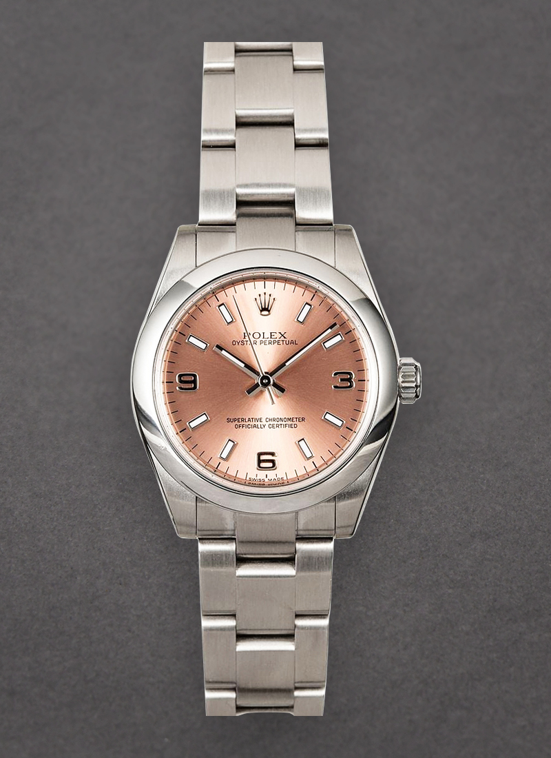 Pre-Owned Rolex Mid Size - Oyster Perpetual - Steel with Domed Bezel