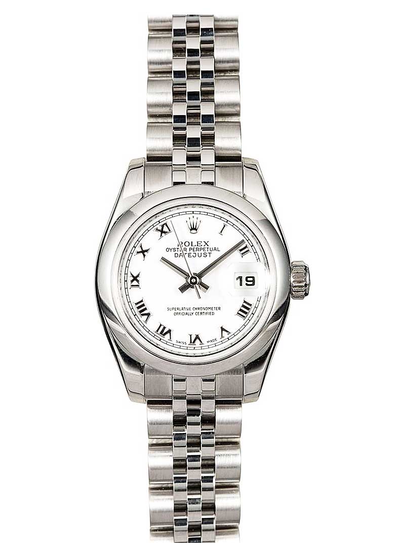 Pre-Owned Rolex Ladies Datejust 26mm in Steel with Smooth Bezel