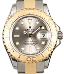 Yacht-Master 2-Tone Small Size 29mm on Oyster Bracelet with Slate Dial with Luminous Marker