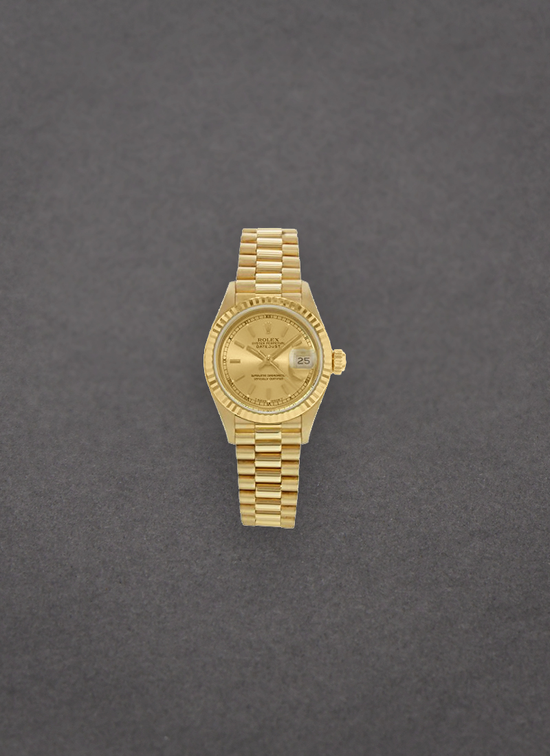 Pre-Owned Rolex President 31mm in Yellow Gold Fluted Bezel