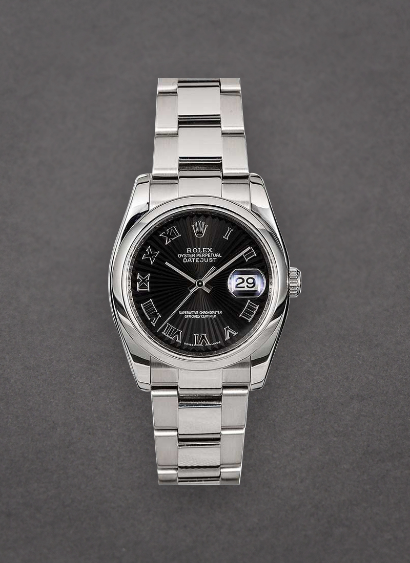 Pre-Owned Rolex Datejust 36mm in Steel with Smooth Bezel