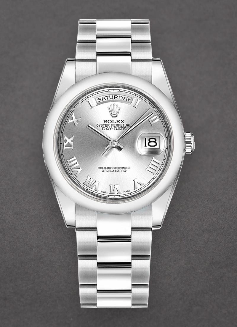 Pre-Owned Rolex DayDate - President - White Gold - Smooth Bezel - 36mm