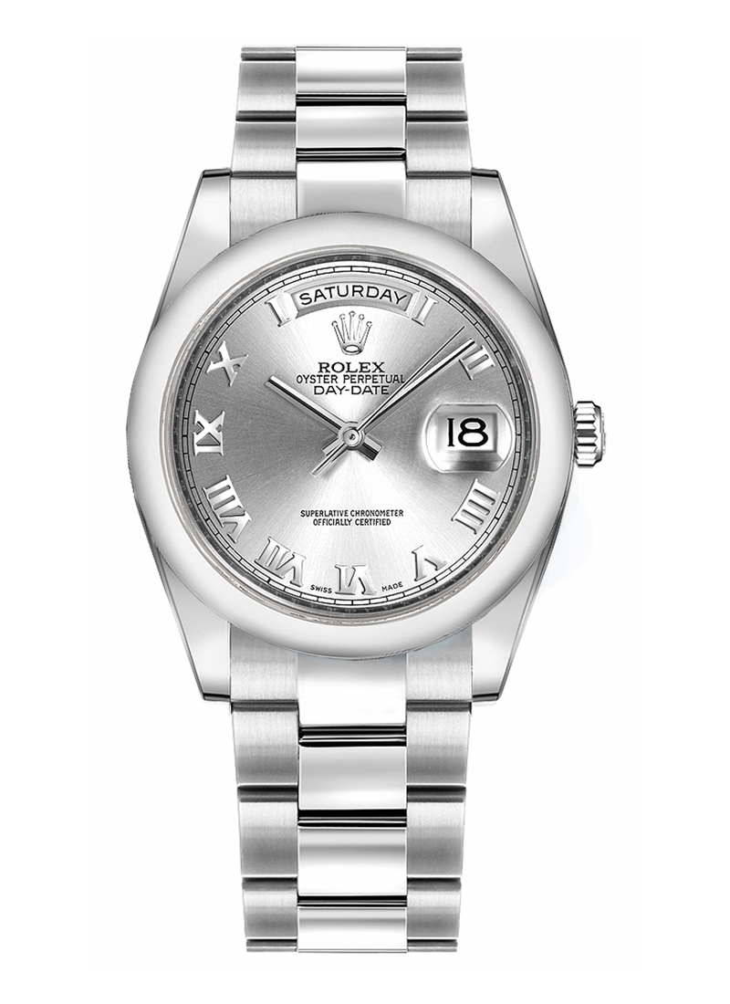 Pre-Owned Rolex DayDate - President - White Gold - Smooth Bezel - 36mm