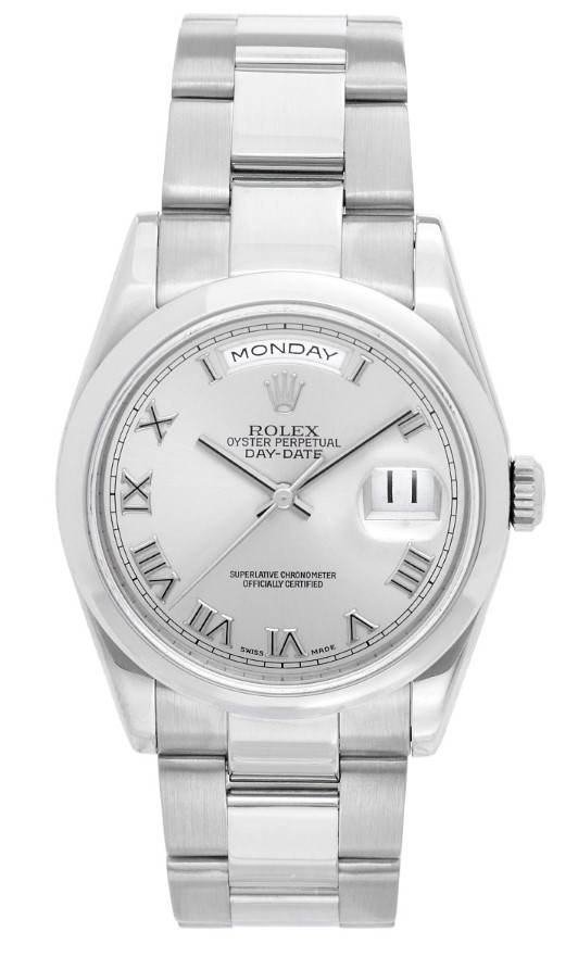 Pre-Owned Rolex DayDate - President - White Gold - Smooth Bezel - 36mm