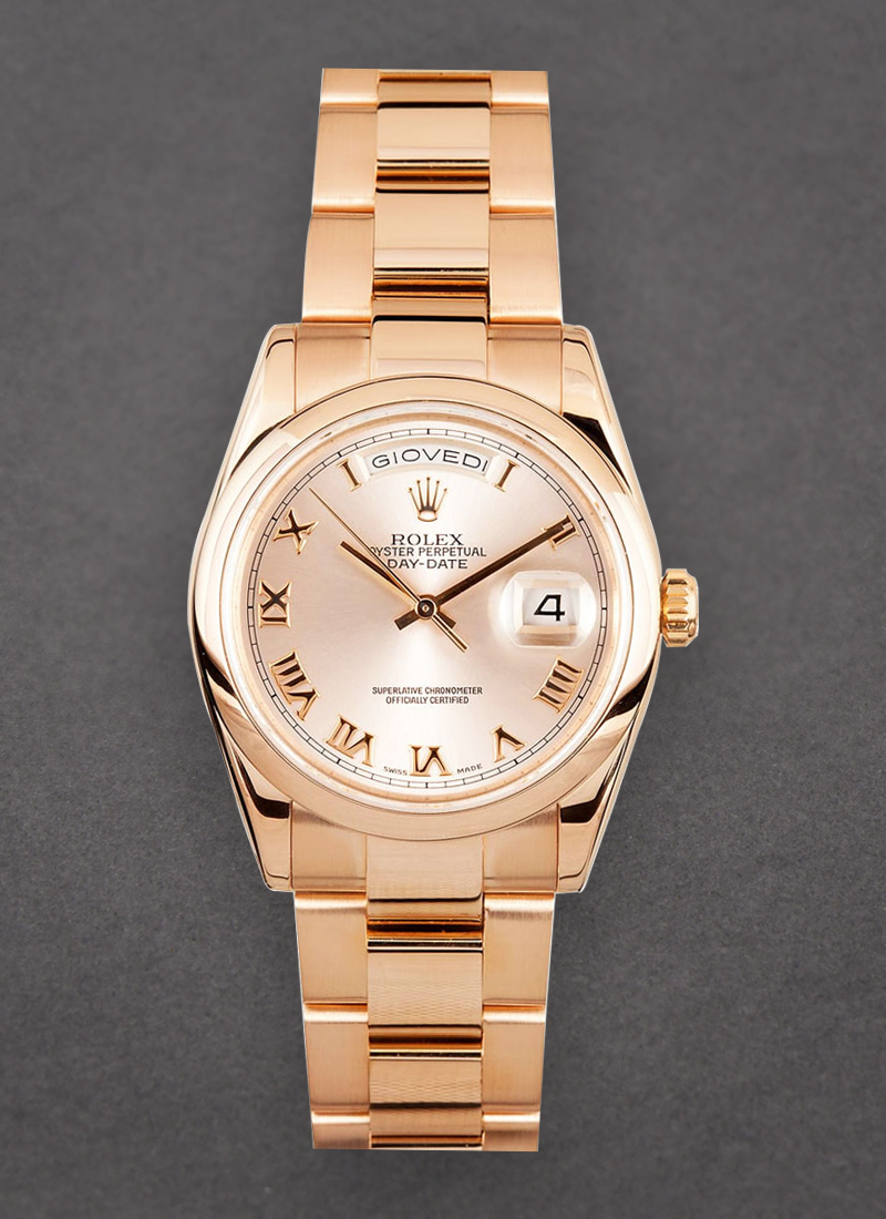 Pre-Owned Rolex Presidential - Rose Gold - Smooth Bezel - 36mm