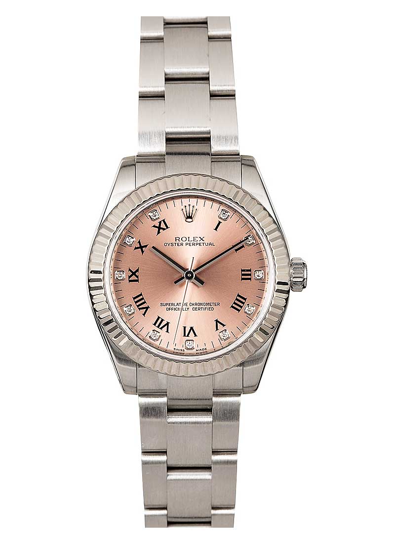 Pre-Owned Rolex Oyster Perpetual 31mm in Steel with Fluted Bezel