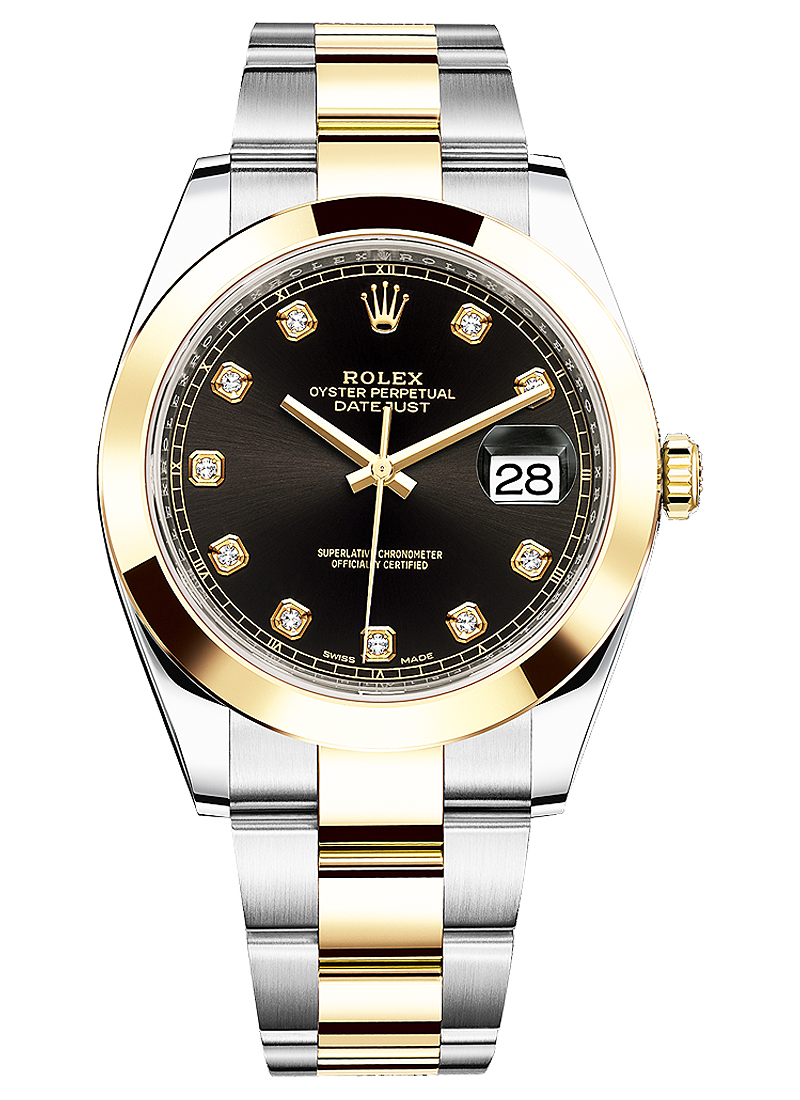Pre-Owned Rolex Datejust II 41mm in Steel with Yellow Gold Smooth Bezel