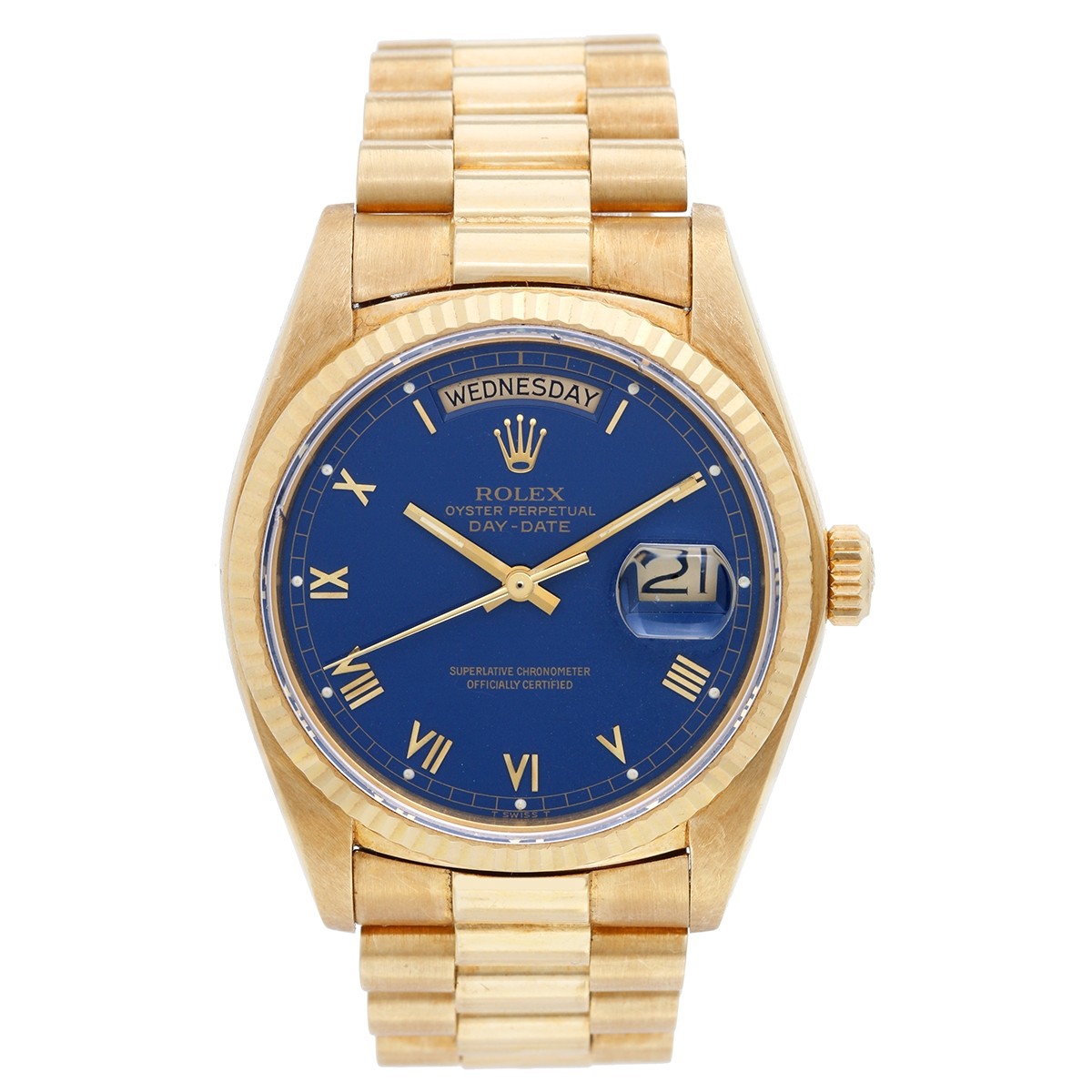 Pre-Owned Rolex President - Day-Date - 36mm - Yellow Gold with Fluted Bezel