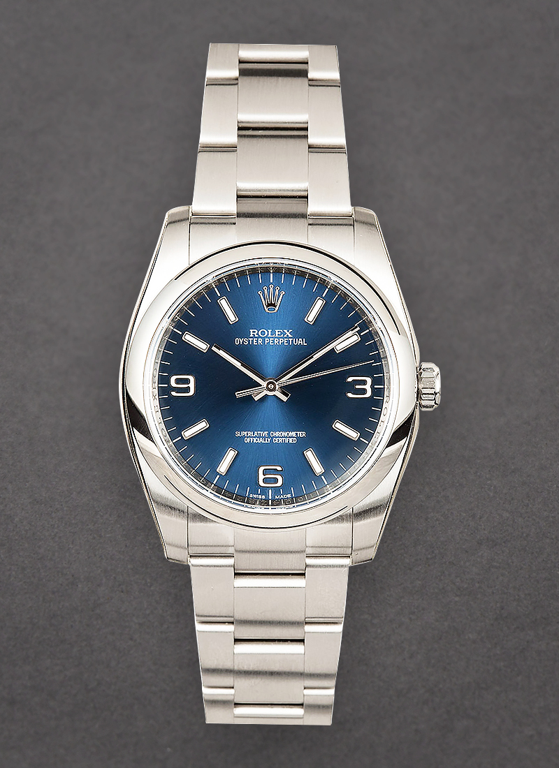 Oyster perpetual 36mm blue best sale