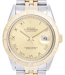 Datejust 36mm in Steel with Yellow Gold Thunderbird Bezel on Jubilee Bracelet with Champagne Roman Dial