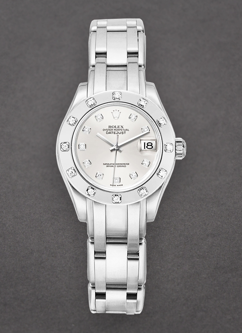 Pre-Owned Rolex Masterpiece Lady's with White Gold 12 Diamond Bezel