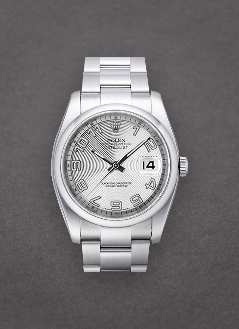 Pre-Owned Rolex Datejust 36mm in Steel with Smooth Bezel