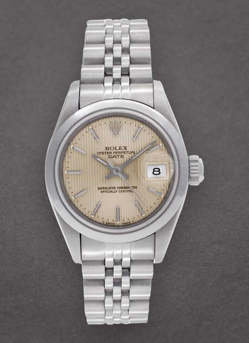 Pre-Owned Rolex Ladies Date in Steel with Smooth Bezel 