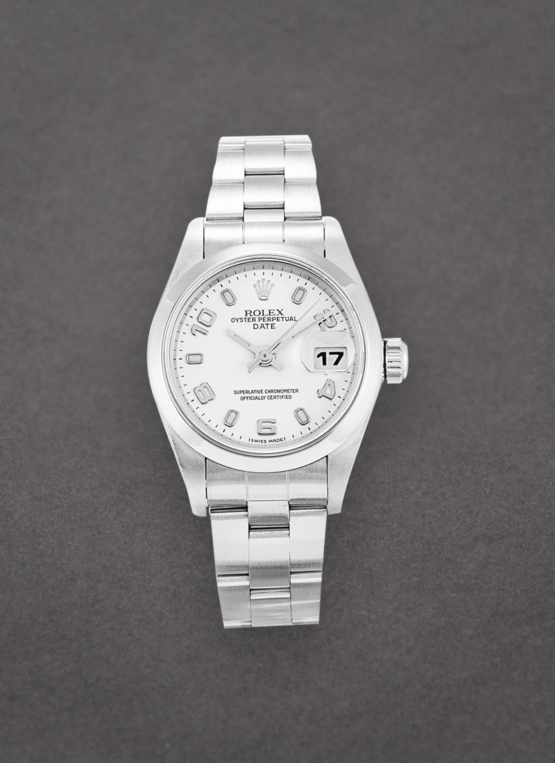 Pre-Owned Rolex Ladies Date in Steel with Smooth Bezel 