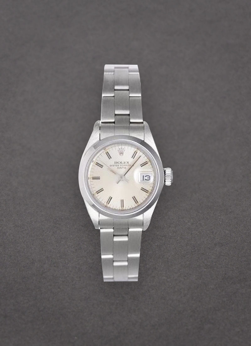 Pre-Owned Rolex Date Ladys in Steel with Smooth Bezel