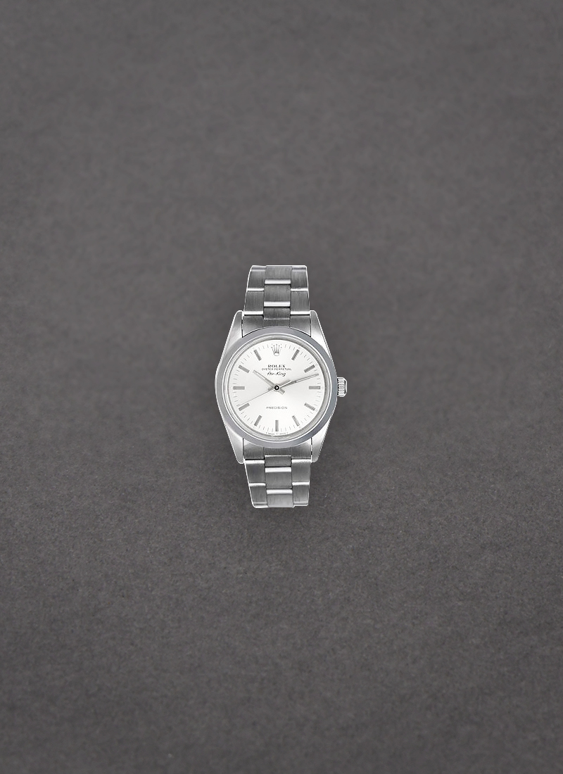 Pre-Owned Rolex Air King 34mm in Steel with Smooth Bezel