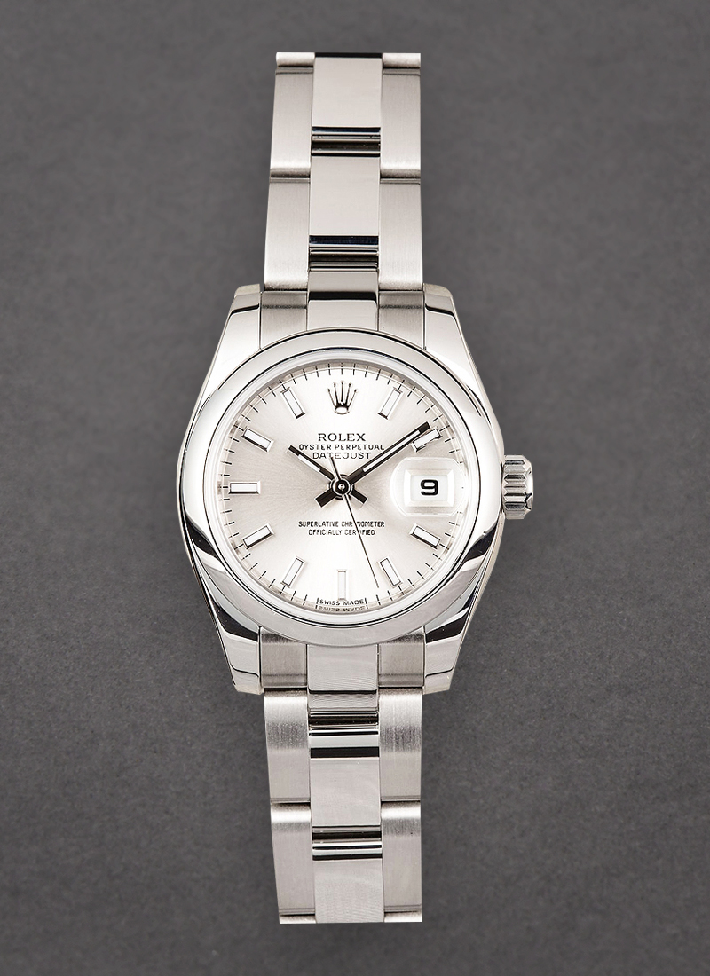 Pre-Owned Rolex Lady's Datejust 26mm in Steel with Smooth Bezel