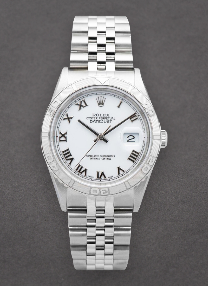 Pre-Owned Rolex Datejust 36mm with White Gold Thunderbird Bezel