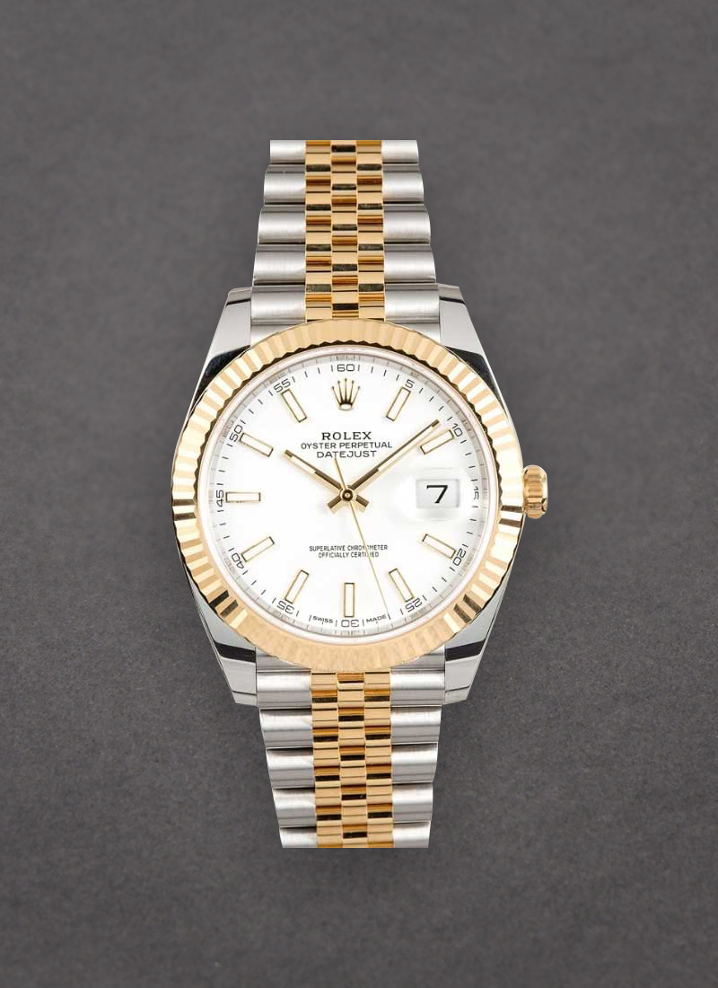 Pre-Owned Rolex 2-Tone Datejust 41mm with Fluted Bezel