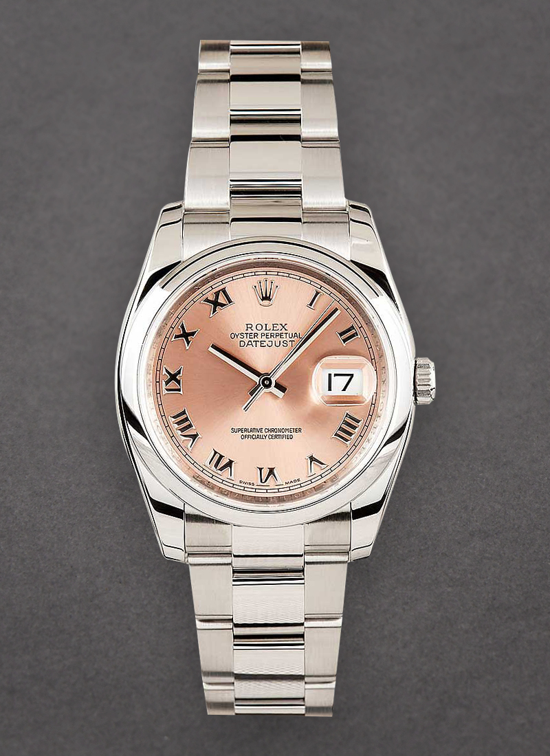 Pre-Owned Rolex Datejust 36mm in Steel with Smooth Bezel