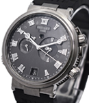 Classique Alarme Musicale 40mm in Titanium On Black Rubber Strap with Grey Roman Dial