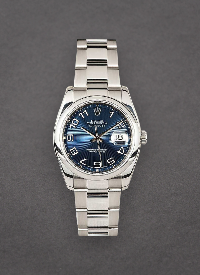 Pre-Owned Rolex Datejust 36mm in Steel with Smooth Bezel