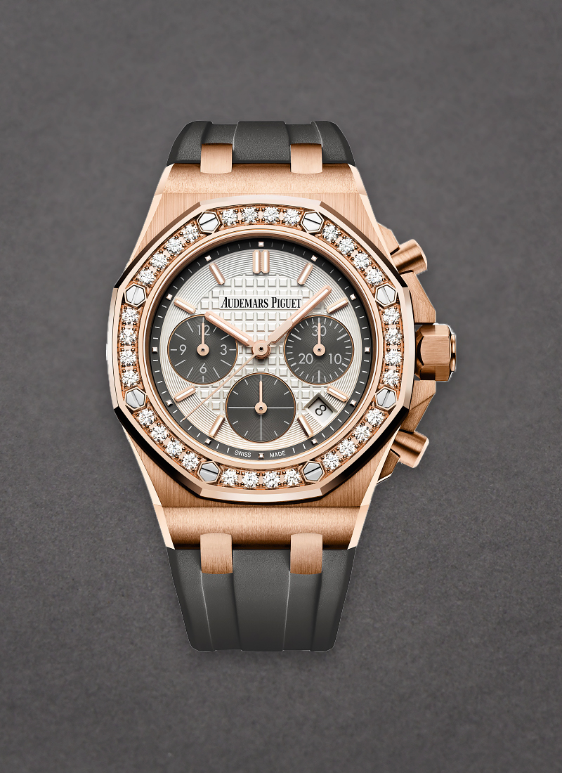 Audemars Piguet Royal Oak Offshore 37mm  in Rose Gold with Diamond Bezel