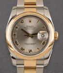 Datejust 36mm 2-Tone Men's on Oyster Bracelet with Slate Roman Dial