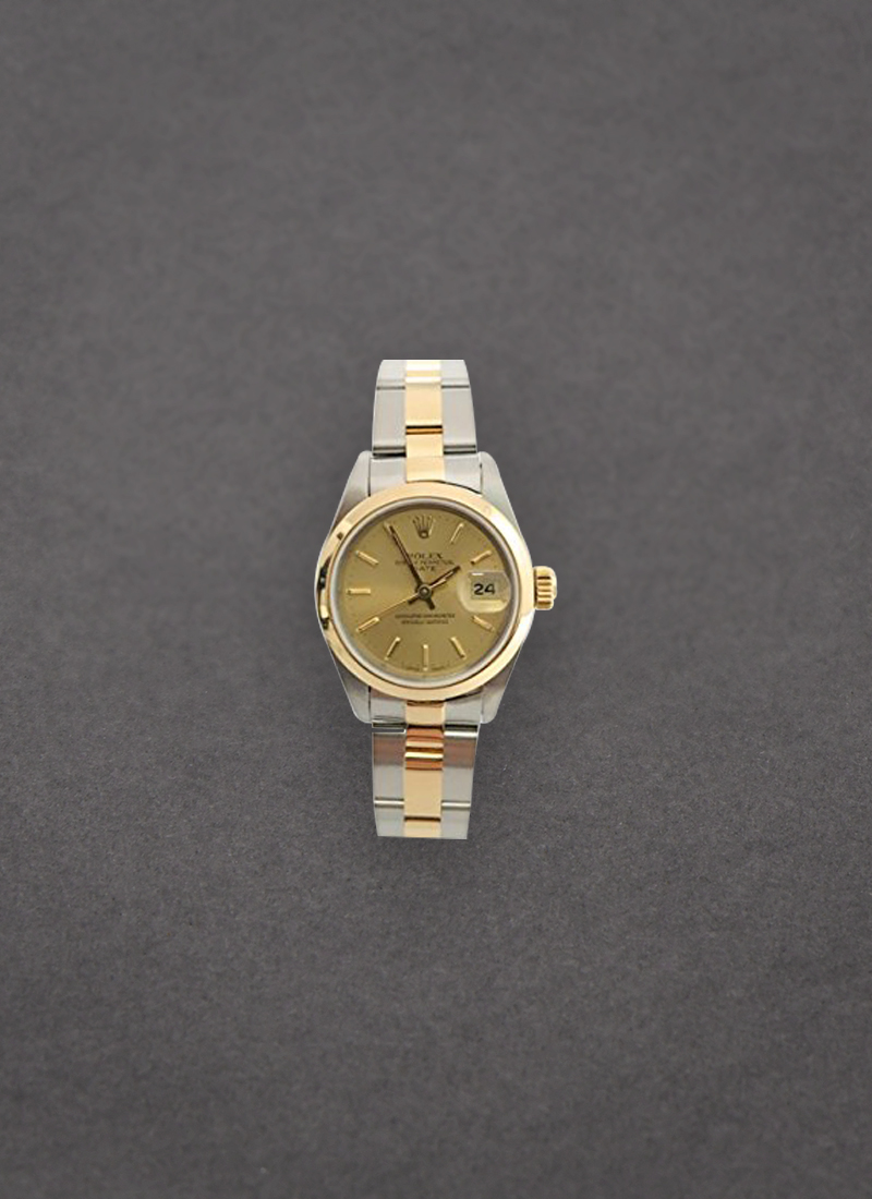 Pre-Owned Rolex Datejust Ladies in Steel with Yellow Gold Smooth Bezel