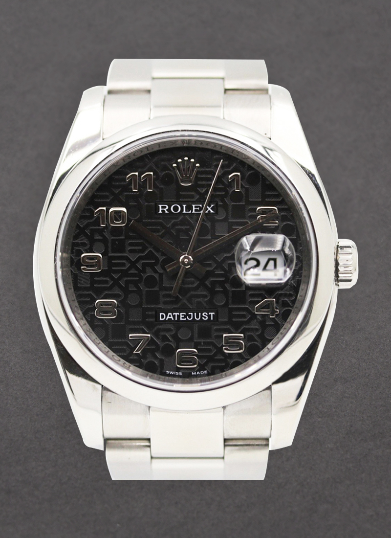 Pre-Owned Rolex Datejust 36mm in Steel with Smooth Bezel