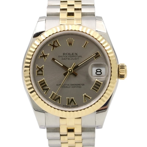 Pre-Owned Rolex Datejust - Steel with Yellow Gold - Fluted Bezel