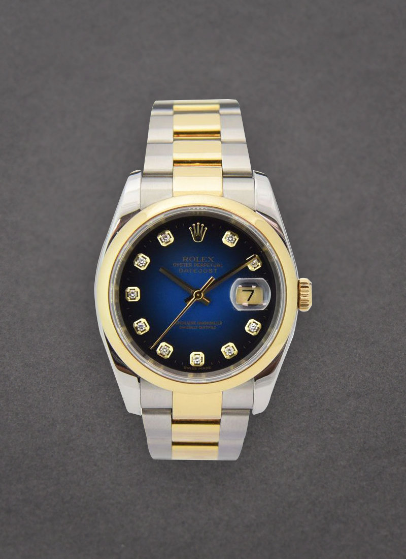 Pre-Owned Rolex Datejust 36mm in Steel with Yellow Gold Smooth Bezel