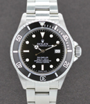 Sea Dweller in Steel with Black Bezel on Oyster Bracelet with Black Dial