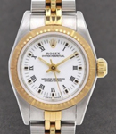 2-Tone Ladies 26mm Oyster Perpetual on Jubilee Bracelet with White Roman Dial