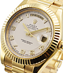 President Day Date 41mm in Yellow Gold with Ivory Concentric Arabic Dial